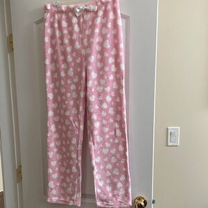 🆕 Pink Heart Valentine’s Pajama Pants size M